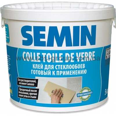 Клей готовый влагостойкий для стеклохолста SEMIN COLLE TDV, 10 кг