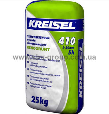 Самовыравнивающийся наливной пол 2-20 мм Kreisel 410, 25кг