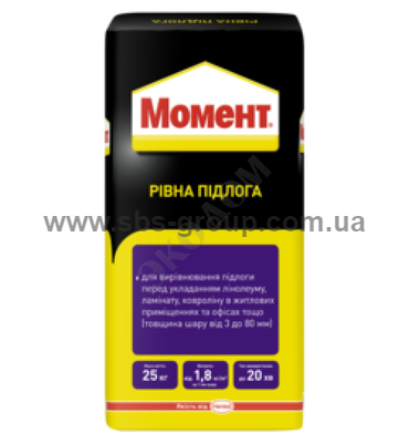 Ровный пол (от 3мм до 80мм) Момент, 25кг