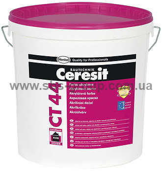 Краска акриловая CERESIT CT-44 БАЗА, 10л