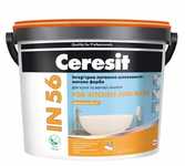 Интерьерная латексная шелковисто-матовая краска для ванной CERESIT IN 56 FOR KITCHEN & BATH, 10л