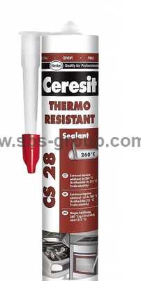 Термостойкий герметик CERESIT CS-28 ,300мл