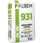 Шпаклевка гипсовая стартовая Полирем 931, 30 кг