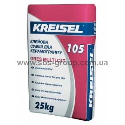 Клей для керамогранита Kreisel 105, 25кг