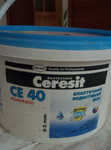 Эластичный водостойкий цветной шов 5мм (жасмин) CERESIT CE 40, 2кг
