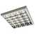 Накладной светильник растровый LUMEN lighting 4Х18 Вт, 600х600