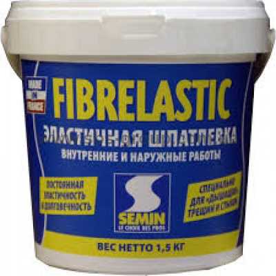 Готовая шпаклёвка эластичная SEMIN FIBRELASTIC, 5кг