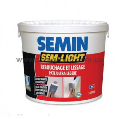Универсальная шпаклёвка для трещин SEMIN SEM LIGHT, 5л