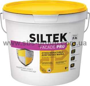 Краска атмосферостойкая фасадная 9л, SILTEK Faсade Pro