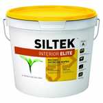 Краска латексная матовая, стойкая к мытью. База А 9л SILTEK Interior Elite