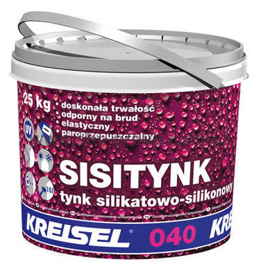 Штукатурка декоративная силикатно-силиконовая Kreisel 040 SISITYNK Барашек зерно 1,5мм 25кг База А